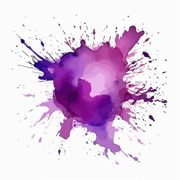 Aquarelle Fond Abstrait Avec Éclaboussures Colorées — Image vectorielle