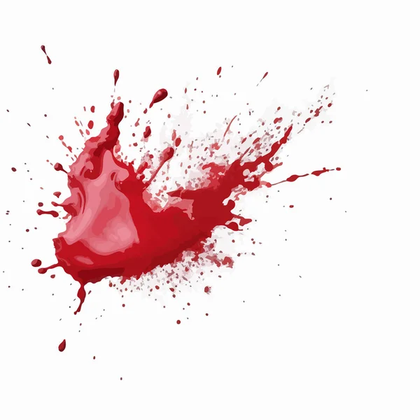 红色和白色的油漆飞溅 — 图库矢量图片