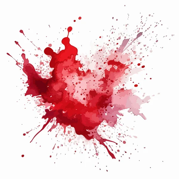 Abstrakte Rote Tinte Spritzte Hintergrund Vektorillustration — Stockvektor