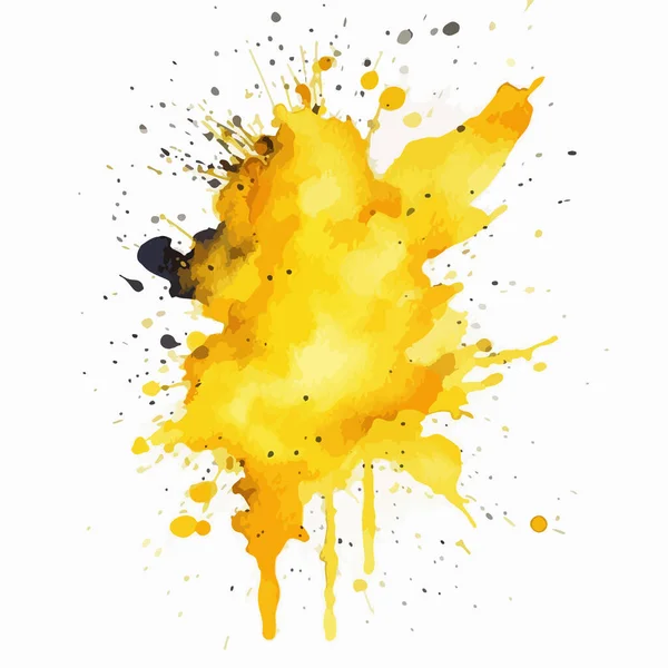 Colored Yellow Paint Splashes Vector Ill Graphic by pch.vector · Creative  Fabrica