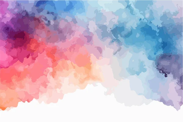 Fond Aquarelle Coloré Pour Votre Conception Peinture Sur Papier Peinture — Image vectorielle