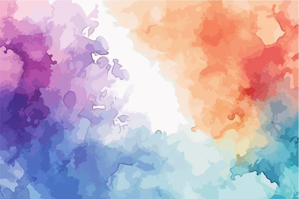 Vektor Aquarell Textur Hintergrund Farbenfrohe Illustration Von Aquarell Abstrakter Textur — Stockvektor