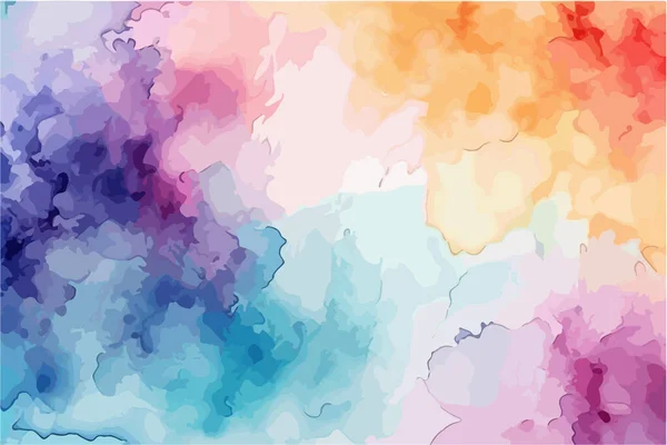 Aquarelle Colorée Abstraite Pour Fond Illustration Vectorielle — Image vectorielle