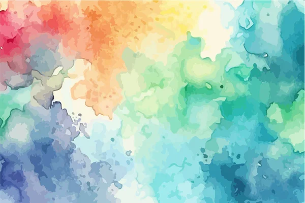 Acuarela Pintura Abstracta Con Colores Pastel Ilustración Pintada Color Suave — Vector de stock