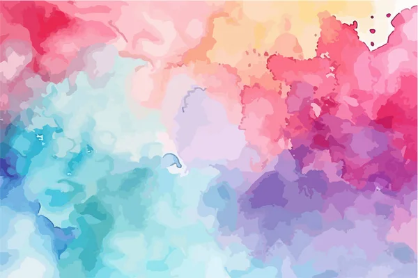 Farbenfroher Aquarell Hintergrund Abstrakte Abbildung Texturvektor — Stockvektor