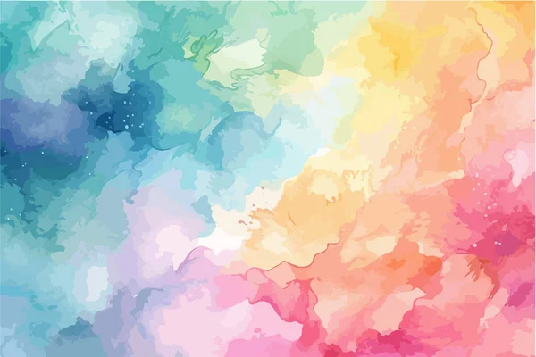 Watercolor Painted Background Blots Splatters Brush Stroked Painting Illustration — Stock Vector