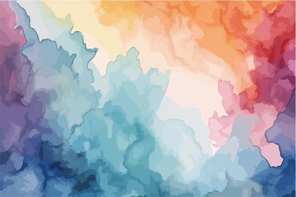 Абстрактне Зображення Акварельного Фону Рідкою Фарбою Акварелі Ізольоване Білому Фіолетові — стоковий вектор