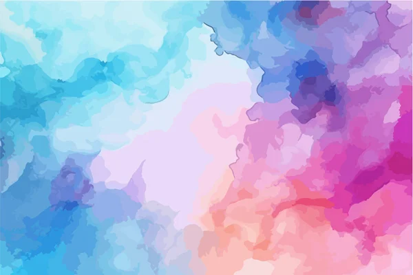 Fond Abstrait Coloré Avec Éclaboussures Coups Peinture Aquarelle — Image vectorielle
