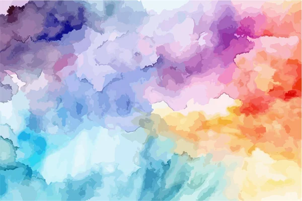 Colorful Abstract Watercolor Painting — Stock Vector
