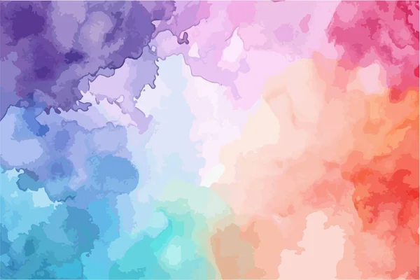 Farbenfroher Aquarell Hintergrund Vektor Illustration Für Ihr Design — Stockvektor