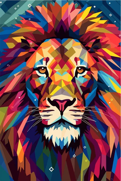 Illustration Vectorielle Abstraite Tête Tigre — Image vectorielle