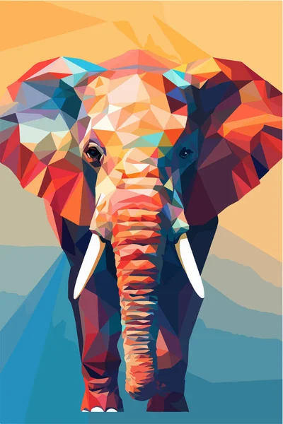 Elvont Háttér Egy Elefánt — Stock Vector