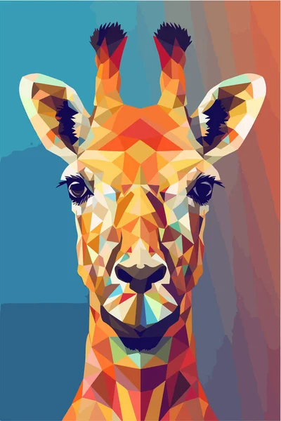 Animal Polygonal Géométrique Abstrait — Image vectorielle