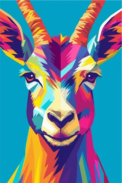 Vecteur Abstrait Coloré Géométrique Animal Fond — Image vectorielle