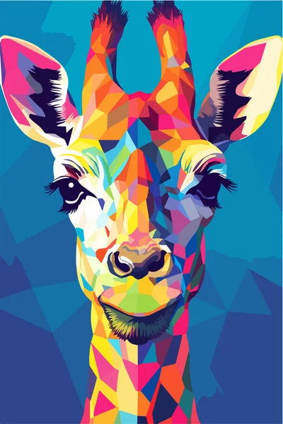 Abstract Giraffe Vector Illustration — Stock Vector