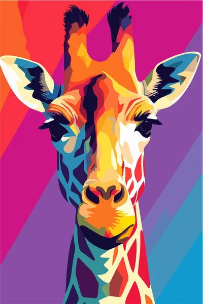 Vector Image Giraffe — Stock Vector