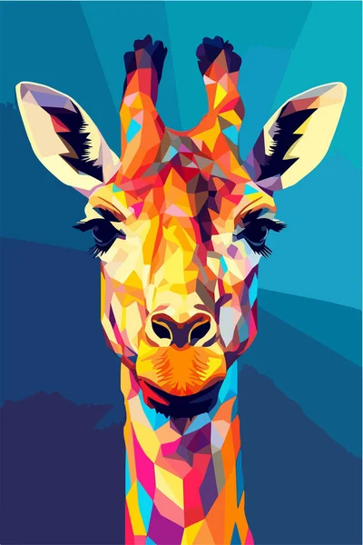 Giraffe Tier Vektor Illustration — Stockvektor
