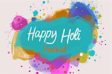 mutlu holi festival banner tasarımı.