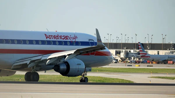 Chicago Usa Juli 2023 American Eagle Regional Jet Med Retro — Stockfoto