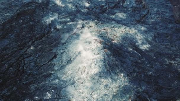 Leilani Lava Przepływa 2018 Kilauea Drone Wybuchu Big Island Wyspy — Wideo stockowe