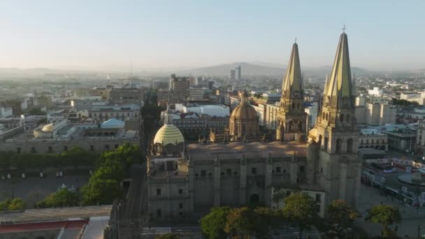 Catedral Basílica Assunção Maria Santisima Marco Turístico Catedral Guadalajara México — Vídeo de Stock
