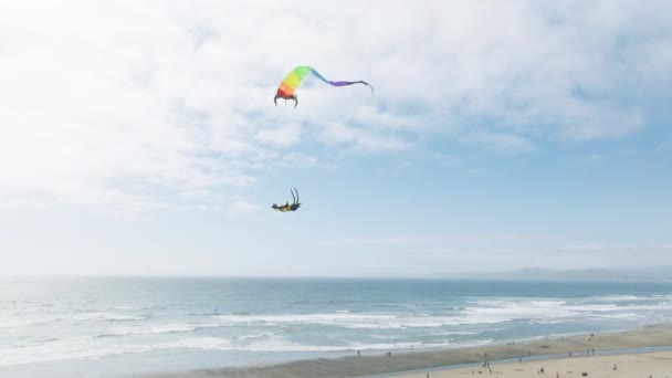 Morro Bay Pacific Ocean Beach Kalifornii Usa Zabawa Weekendowy Wypoczynek — Wideo stockowe