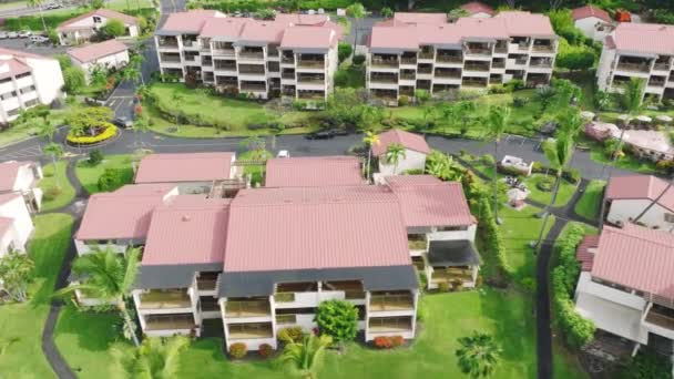 Vacanze Estive Hotel Resort Moderno Sull Isola Vulcanica Verde Hawaii — Video Stock