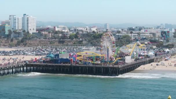 Santa Monika Los Angeles Kalifornia Usa Czerwca 2023 Widok Nabrzeża — Wideo stockowe