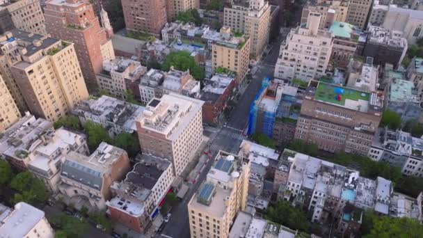 Overhead Expensive Real Estate Buildings Rooftops Madison Avenue Manhattan New — Stock Video