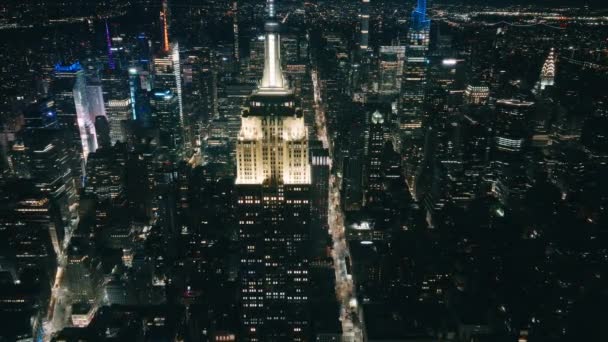 Nowy Jork Usa Koncepcja Turystyki Cyfrowy Serial Światowej Sławy Budynków — Wideo stockowe