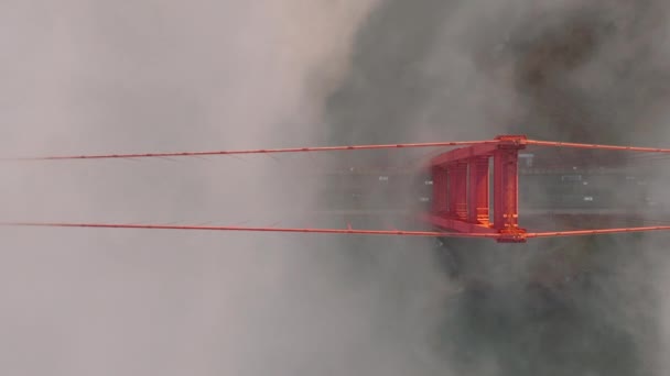 Golden Gate Köprüsü Nde San Francisco California Abd Deki Arabaların — Stok video