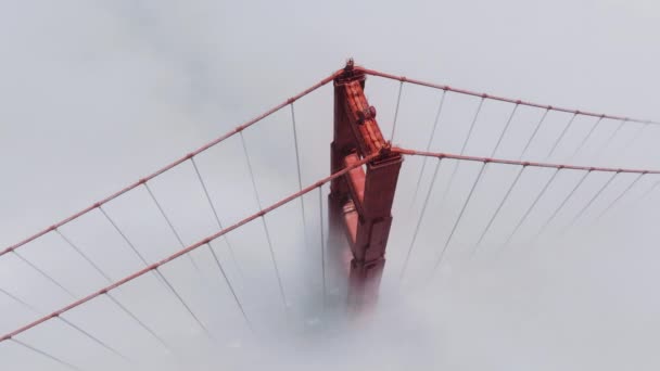 Helikopter Zestrzelony Nad Czerwonym Mostem Słoneczny Dzień Malownicza Droga Pokryta — Wideo stockowe