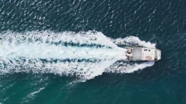 Hawaii Aktiven Tourismus Hintergrund Touristenattraktion Auf Einem Kleinen Boot Ozean — Stockvideo