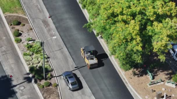 Лос Анджелес Штат Калифорния Сша Процесс Восстановления Дорожного Покрытия Марта — стоковое видео