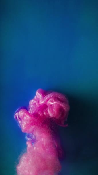 Vertikale Leinwand Mystische Wirbel Aus Rosa Und Lila Farbe Erzeugen Lizenzfreies Stock-Filmmaterial