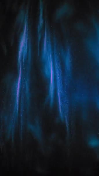 Verticaal Scherm Etherische Blauwe Roze Nevelpatronen Bieden Een Surrealistische Visuele Videoclip