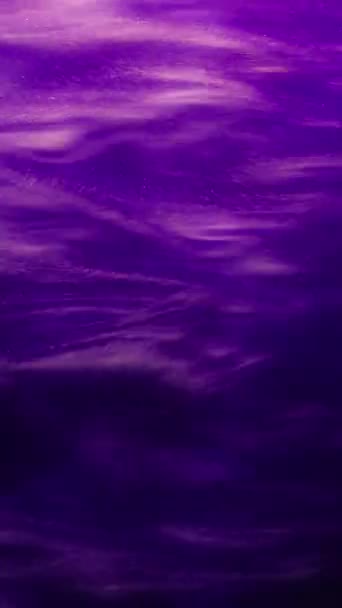 Vertical Screen Mystical Deep Purple Waves Create Mesmerizing Abstract Pattern Stock Video