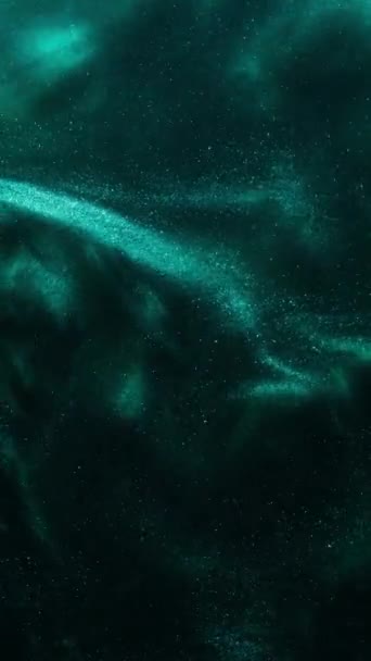 Verticaal Scherm Emerald Green Swirling Abstract Patroon Biedt Een Rustige Rechtenvrije Stockvideo's
