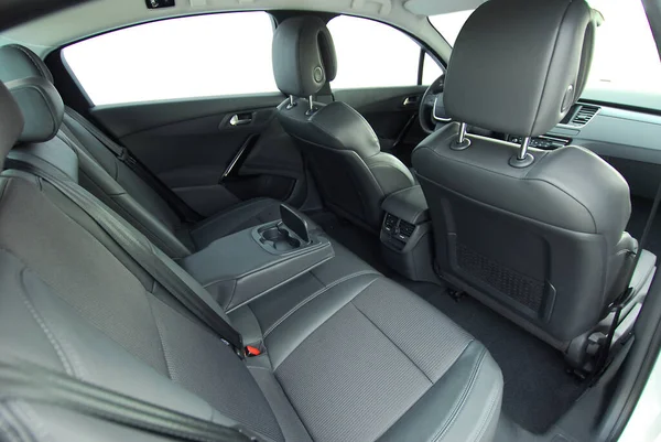 Rear seats of a luxury passenger car