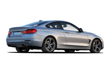 Beyaz arkaplanda yolcu vagonu, arka plan