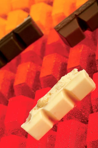 Foto Close Chocolate Doces Tratados — Fotografia de Stock