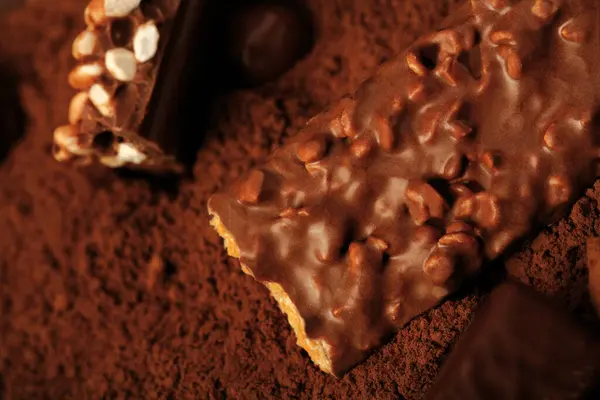 汗やお菓子 チョコレートと砂糖の入ったお菓子 — ストック写真