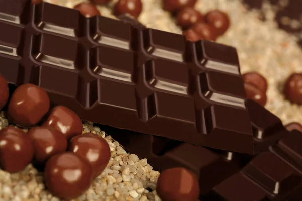 Sudores Golosinas Snacks Llenos Chocolate Azúcar — Foto de Stock
