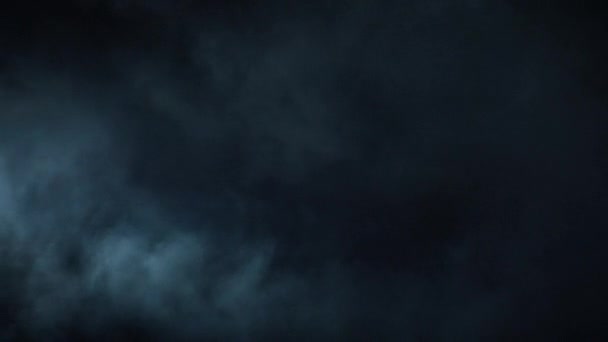 Atmosferische Rook Slow Motion Hazed Achtergrond Abstracte Wervelende Rookwolk High — Stockvideo