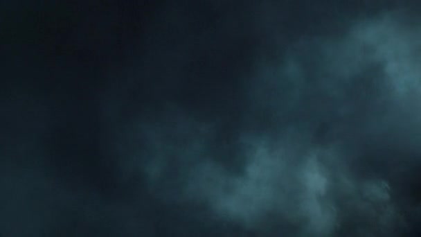 Atmosferische Rook Slow Motion Hazed Achtergrond Abstracte Wervelende Rookwolk High — Stockvideo