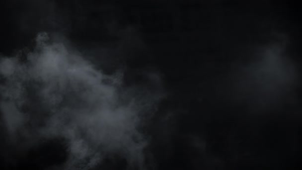 Погружающее Завораживающее Жуткое Облако Дыма Хэллоуина Vfx Вставляет Элемент Замедленной — стоковое видео