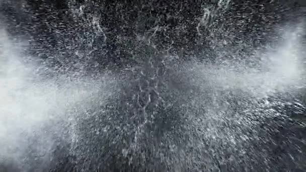 Fascinante Vídeo Prático Câmera Lenta Capturando Névoa Água Vfx Poder — Vídeo de Stock