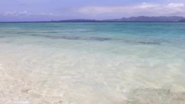 Güzel tropikal plaj sahne