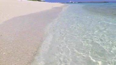 Güzel tropikal plaj sahne