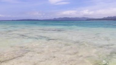 Güzel tropikal plaj sahne